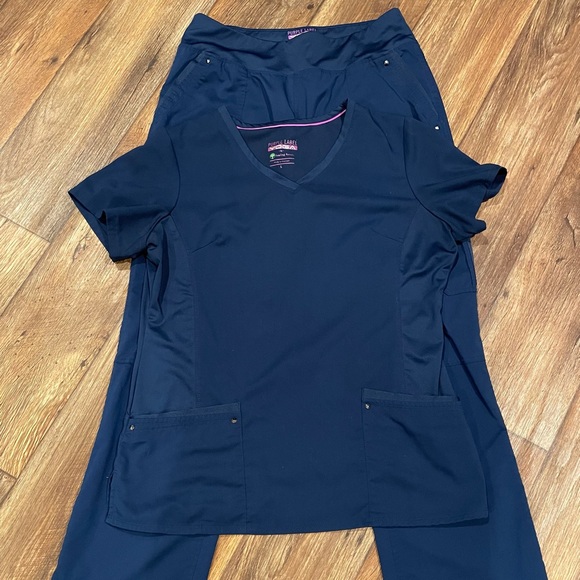 healing hands Other Healing Hands Navy Scrub Set Poshmark
